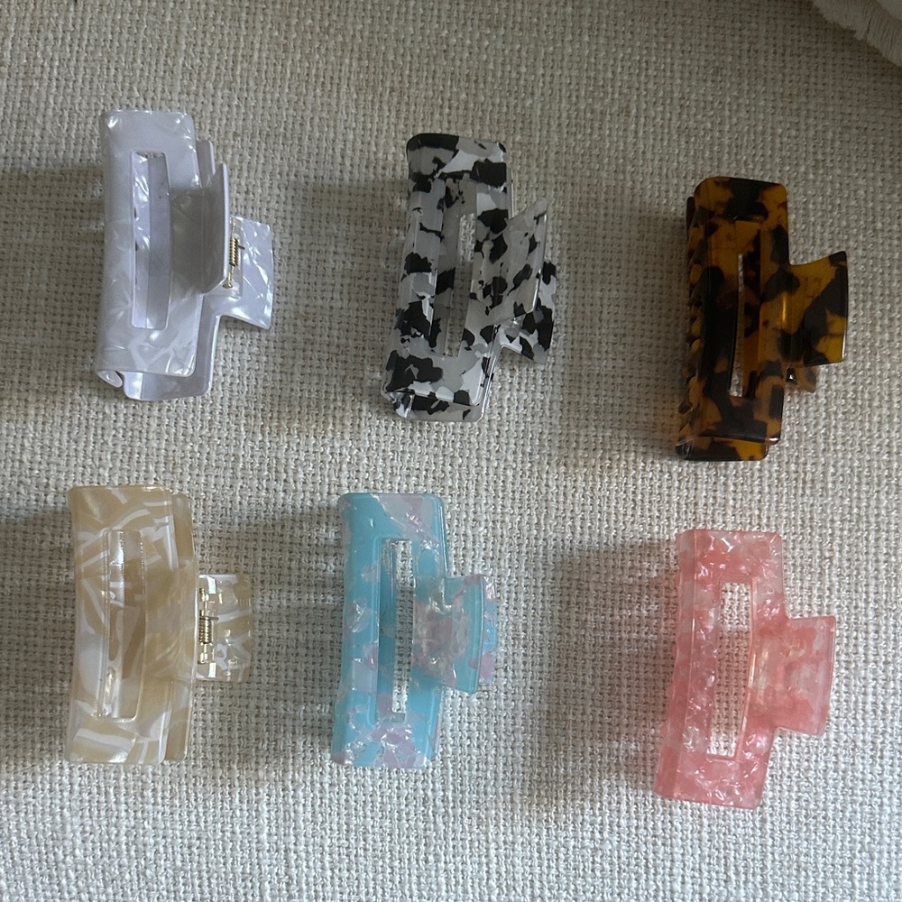 Set of 6 Stylish Hair Clips